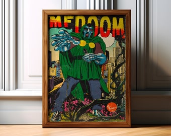 MF DOOM Music Poster | Mf Doom Art | Music Wall Art