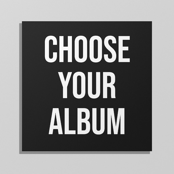 Custom Album Cover Posters - Choose Any Album Cover - Custom Square Album Poster, High Quality Print