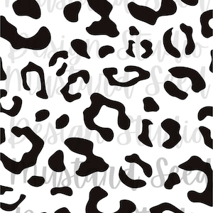 Peut inclure: Motif léopard noir et blanc. Le motif est sans couture et peut être utilisé pour une variété de projets.