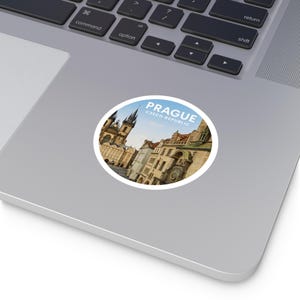 Czech Republic, Prague Vinyl Stickers, Travel Décor, Souvenirs, Wall Art, Scrapbooking Supplies, Gift for Travelers