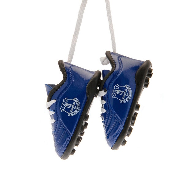 Everton Mini-Boot-Aufhänger für Auto Fußball Geschenk für Fußball-Fans Mini-Boot-Aufhänger für Everton Fan Weihnachtsgeschenk für Everton Fan