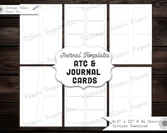 Little Girl ATC Cards Printable Journaling Cards Collage - Etsy