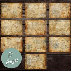 Grungy Old Paper Neutral Junk Journal Printable Papers, Grunge ...