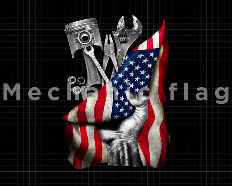 Mechanic Flag PNG Flag America Mechanic PNG Digital File - Etsy