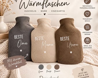 Personalisierte Wärmflasche | Geschenk |