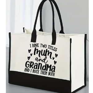 Tote Bag Stylish Personalised Monogrammed Beach Bag Mothers Day Gift Teachers Gift