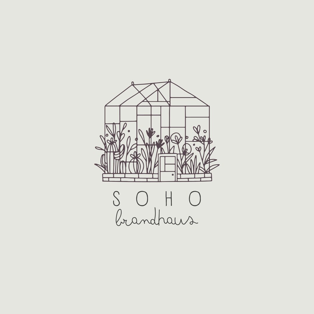 Greenhouse Logo Personalized Modern Minimalistic Trendy - Etsy