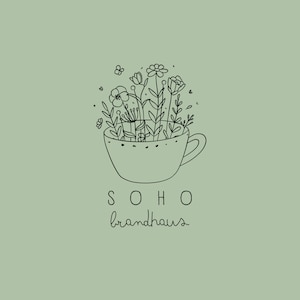 Teacup Logo Branding Bundle | Personalized, Modern, Trendy, Boho, Chic, Stylish, Boutique, Aesthetic, Tea, Cafe, Tea Company, Tea Shop, Cozy
