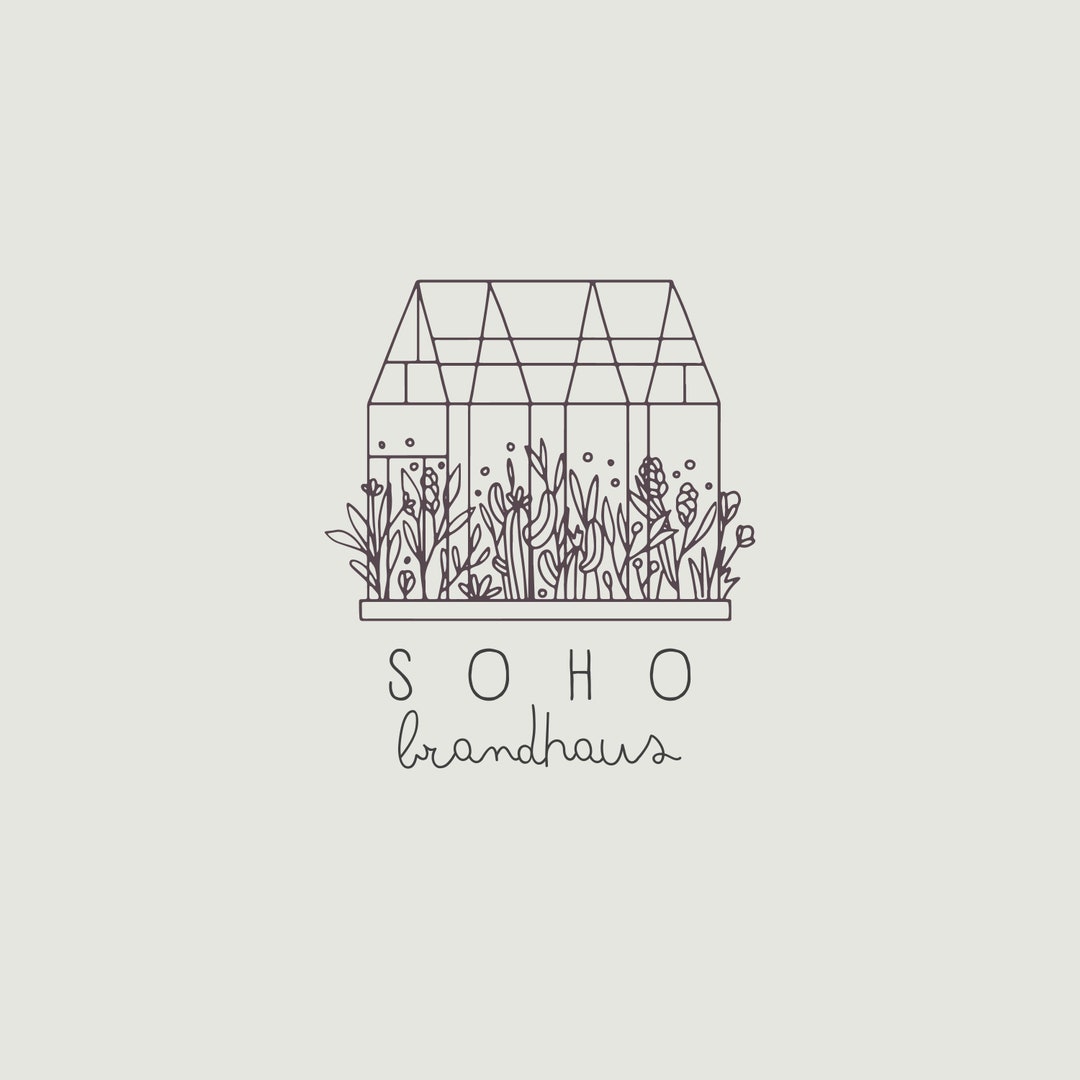 Personalized Greenhouse Logo Modern Minimalistic Trendy - Etsy