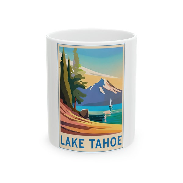 Coffee Mug | Lake Tahoe Landscape Coffee Mug | Custom Ceramic 11oz