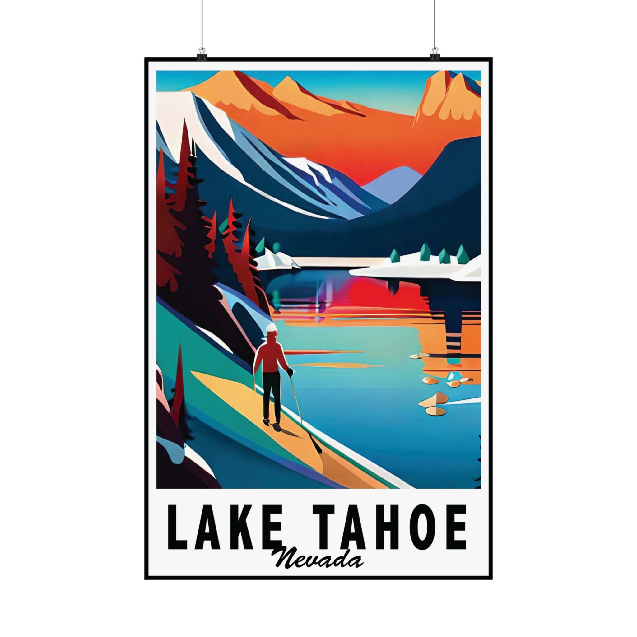Lake Tahoe Poster, Lake Tahoe Print, Lake Tahoe Art Print, Lake Tahoe