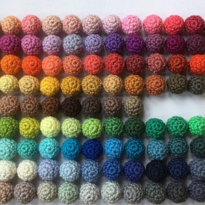 3 caracoles de colores, juego de parches tejidos a crochet, aplicación de crochet, gran selección de colores, posibilidad de solicitar colores imagen 9