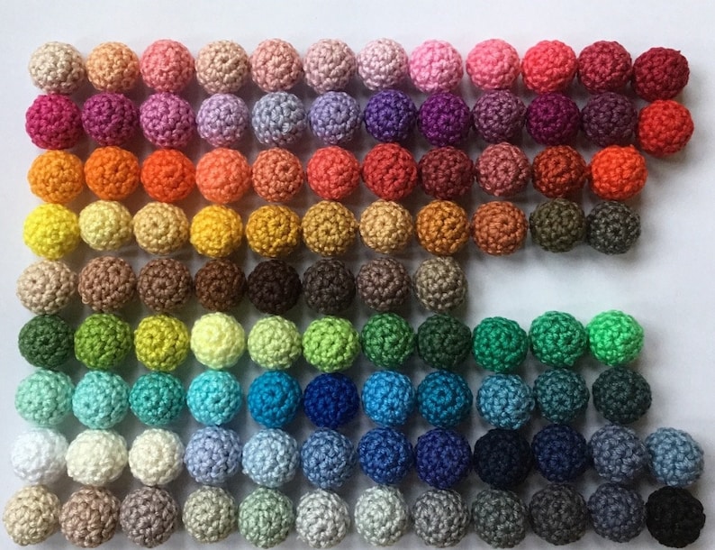 3 escargots colorés, lot de patchs au crochet, application au crochet, grand choix de couleurs, demandes de couleurs possibles image 9