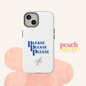 sabrina please please please phonecase for iPhone, Samsung Galaxy, Google Pixel | carpenter phonecase | sabrina white minimalist phonecase