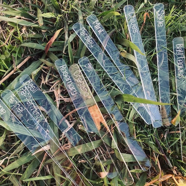 Acrylic garden markers