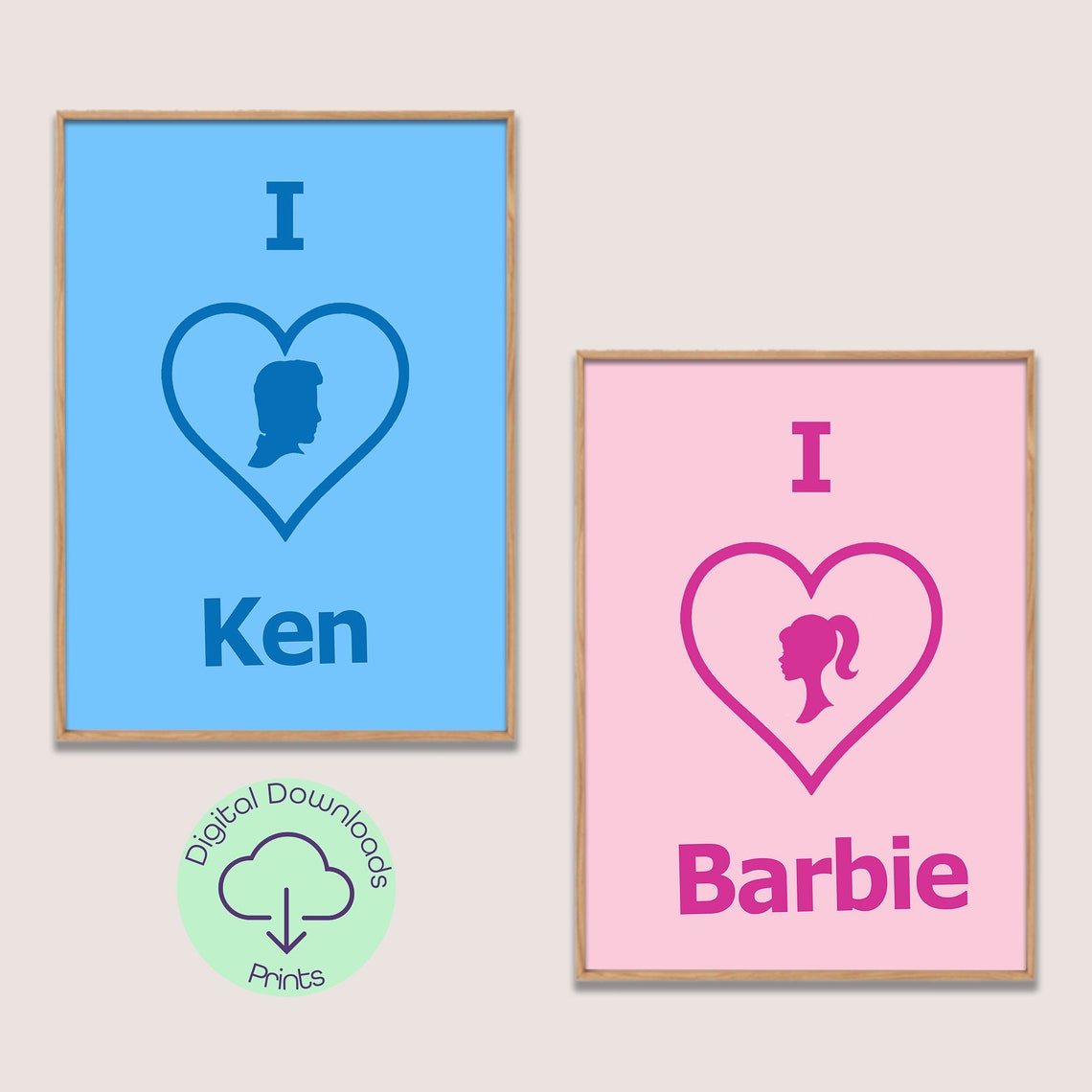 Barbie Wall Art Pink Wall Art Printable Wall Art BARBIE Etsy