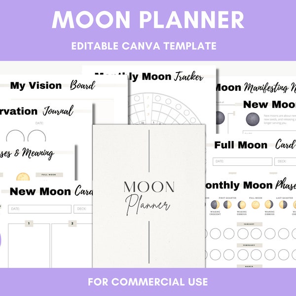 Moon Journal - Etsy