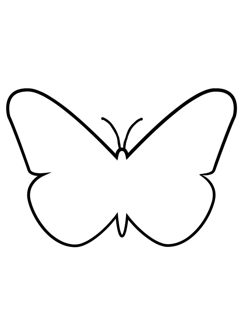 Butterfly Outline - Etsy UK