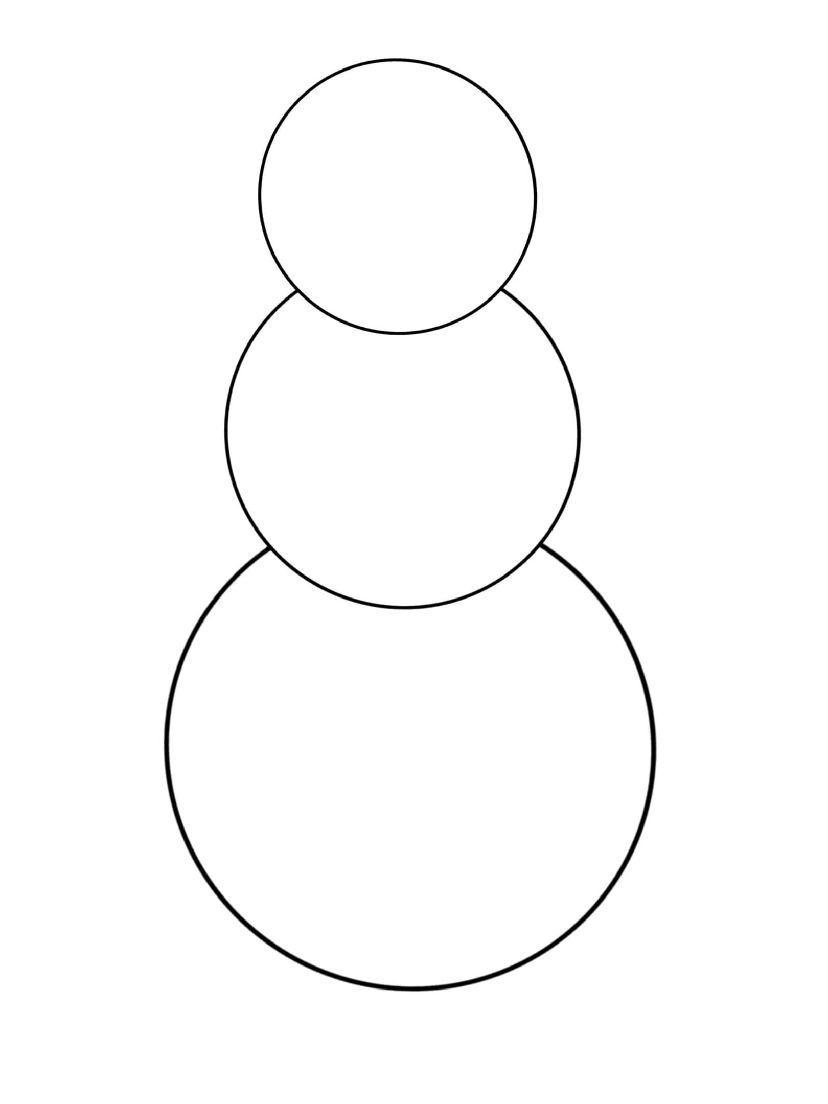 Blank Snowman Coloring Page Etsy