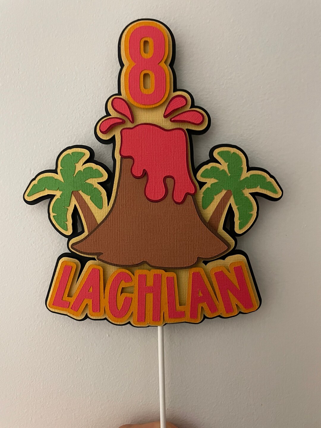 Volcano Cake Topper Lava Cake Topper Volcano Eruption Etsy