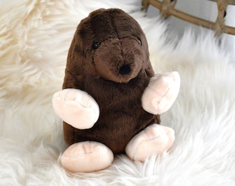 PDF sewing pattern mole plush toy/cuddly toy - 16 cm | German