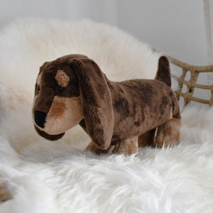 PDF Sewing Pattern - Dachshund Plush Toy/Cuddly Toy - 18 cm | German