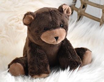 PDF Sewing pattern - Bear stuffed animal/plush toy - 16 cm