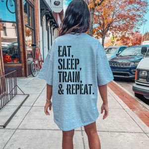 Sporty Lifestyle T-Shirt ,Gym Fitness T-shirt, Gym Lover T-shirt, Weight Lifting Gift, Sport lovers T-shirt, Gymrat T-shirt, Eat Sleep Train