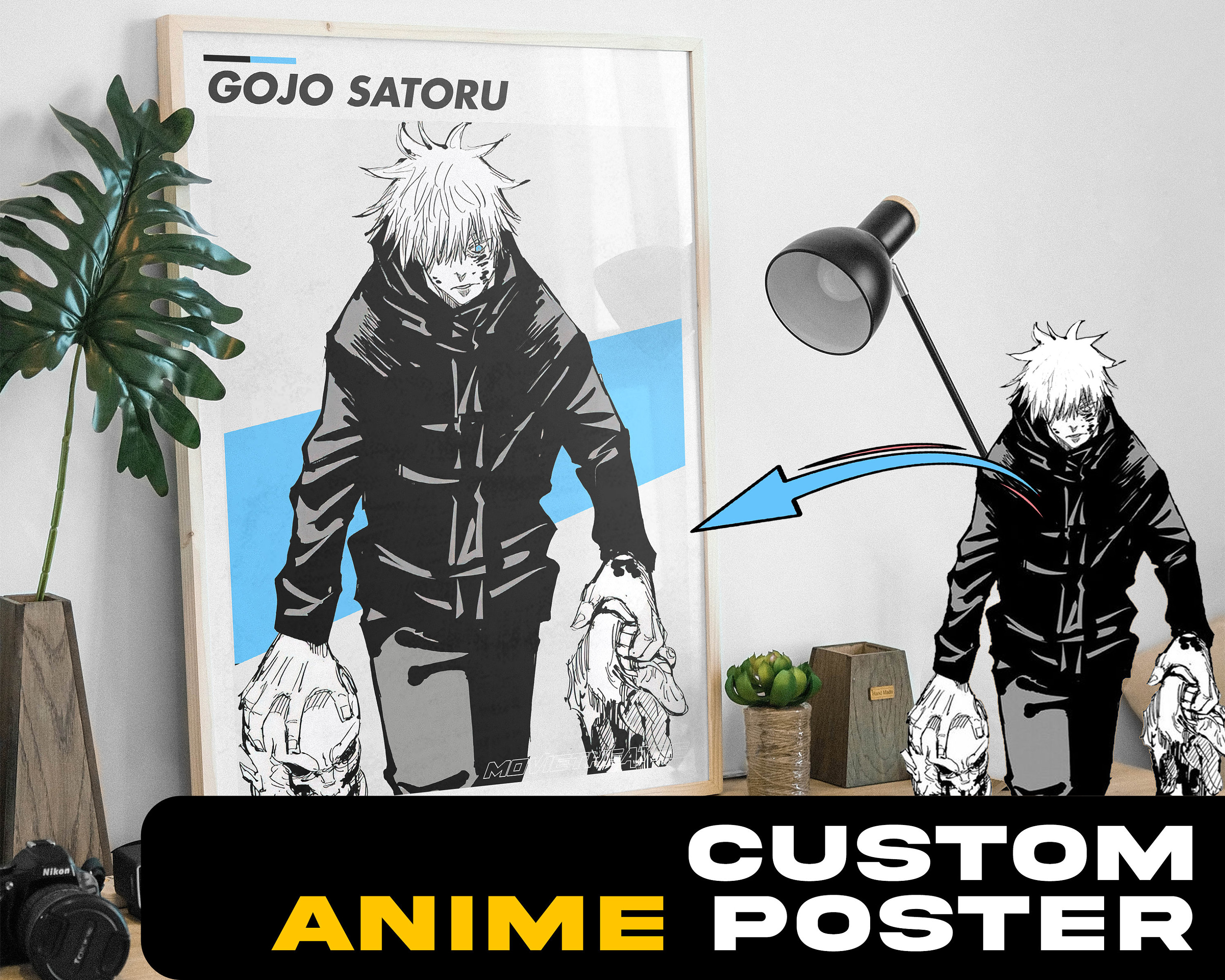 Custom Minimalist Anime Poster Anime Art Commissions Etsy