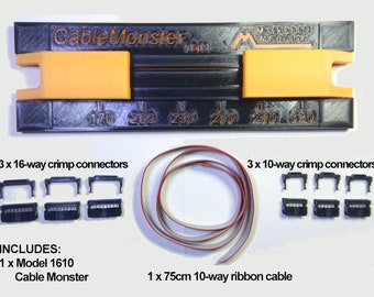 DMiotech 2x 16-poliges IDC-Flachbandkabel – Regenbogenkabel, 128 Cm, 2,54 Mm Raster, Für Breadboard & Elektronik-Projekte
