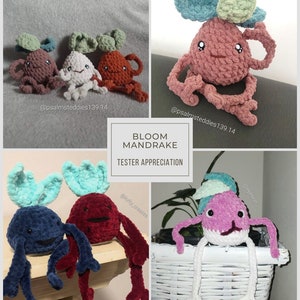 Bloom the Mandrake: Crochet Amigurumi PATTERN, cute, squishy, leggy and curvy with a booty. Modifications possible for fruits and vegetables image 3