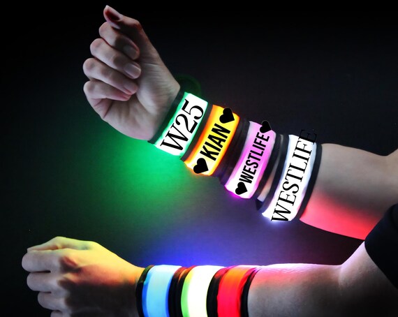 Westlife 25 years tour LED Slap Bracelet, Band names Light-Up Wristband