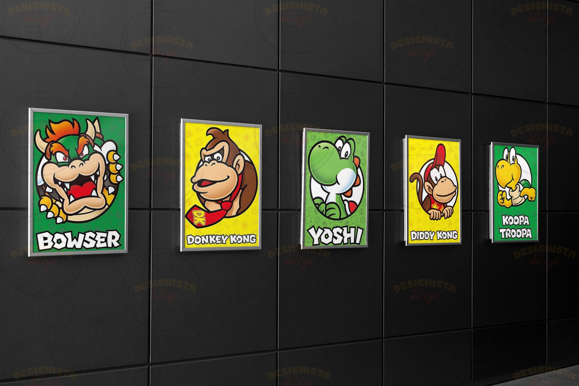 Super Mario Characters Png Bundlesuper Mario Circle Pngsuper - Etsy ...