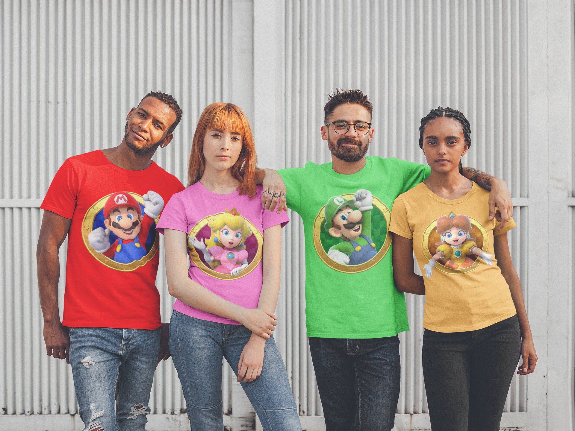 Super Mario Characters Pngmario Circle Pngsuper Mario - Etsy