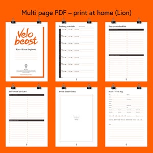 Race / Event Logbook – Premium PDF planner for all segment hunter road cyclists
