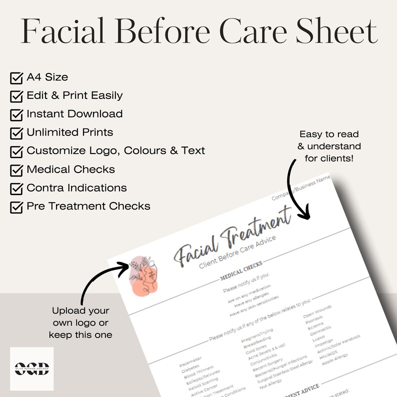 Facial Before Care | Facial Client Checks | Advanced Facial Before Care ...