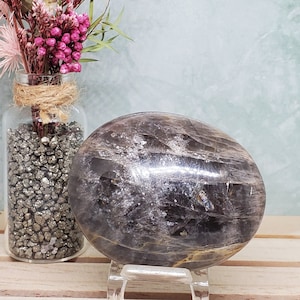 Black Moonstone Palm Stone