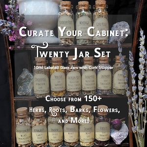 Customizable Apothecary Supplies: Herbs, Roots, Barks, Flowers, Powders & More - Witchcraft Spell Kit Custom Collection of Spell Ingredients