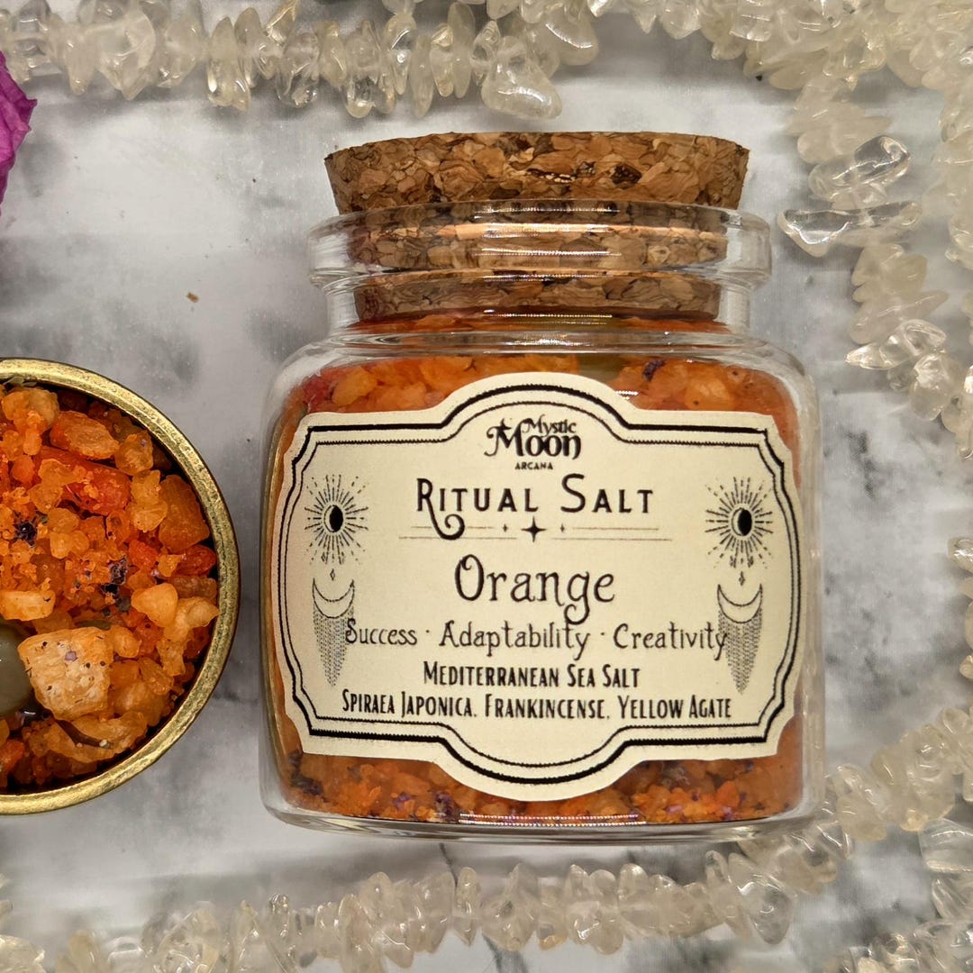 Ritual Salt | Spiraea Japonica Frankincense and Yellow Agate Infused ...