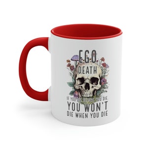 Ego Death Becher, spiritueller Becher, magischer Pilz Becher, Geschenk für Hippie, Pilzliebhaber Becher, Cottagecore Becher, psychedelischer Becher, Hippie Becher Bild 10