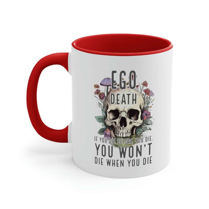 Ego Death Becher, spiritueller Becher, magischer Pilz Becher, Geschenk für Hippie, Pilzliebhaber Becher, Cottagecore Becher, psychedelischer Becher, Hippie Becher Bild 10