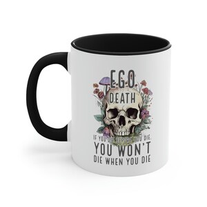 Ego Death Becher, spiritueller Becher, magischer Pilz Becher, Geschenk für Hippie, Pilzliebhaber Becher, Cottagecore Becher, psychedelischer Becher, Hippie Becher Bild 4