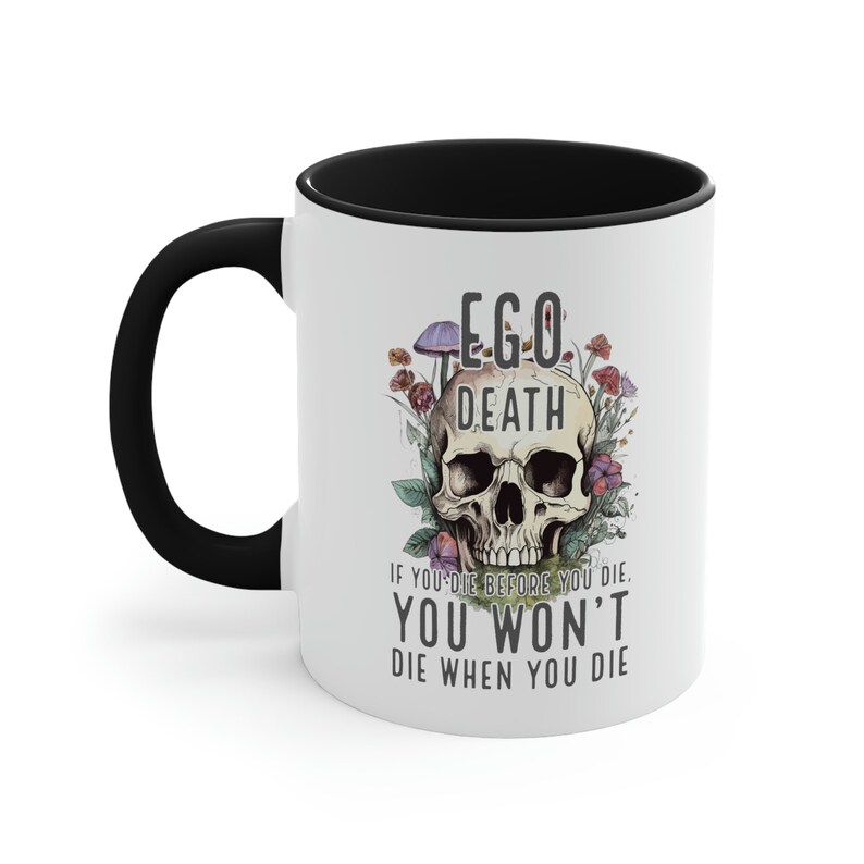 Ego Death Becher, spiritueller Becher, magischer Pilz Becher, Geschenk für Hippie, Pilzliebhaber Becher, Cottagecore Becher, psychedelischer Becher, Hippie Becher Bild 4