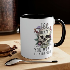 Ego Death Becher, spiritueller Becher, magischer Pilz Becher, Geschenk für Hippie, Pilzliebhaber Becher, Cottagecore Becher, psychedelischer Becher, Hippie Becher Bild 3