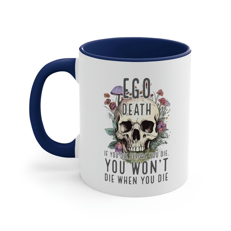 Ego Death Becher, spiritueller Becher, magischer Pilz Becher, Geschenk für Hippie, Pilzliebhaber Becher, Cottagecore Becher, psychedelischer Becher, Hippie Becher Bild 6