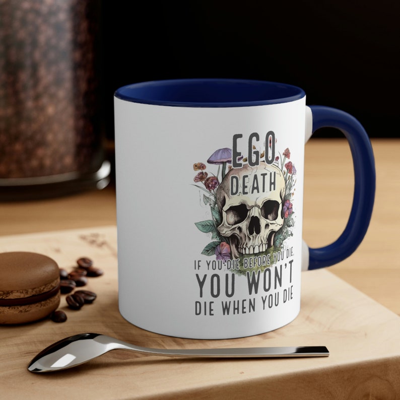 Ego Death Becher, spiritueller Becher, magischer Pilz Becher, Geschenk für Hippie, Pilzliebhaber Becher, Cottagecore Becher, psychedelischer Becher, Hippie Becher Bild 5
