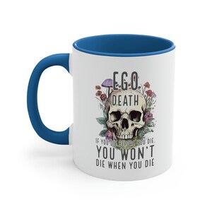Ego Death Becher, spiritueller Becher, magischer Pilz Becher, Geschenk für Hippie, Pilzliebhaber Becher, Cottagecore Becher, psychedelischer Becher, Hippie Becher Bild 2