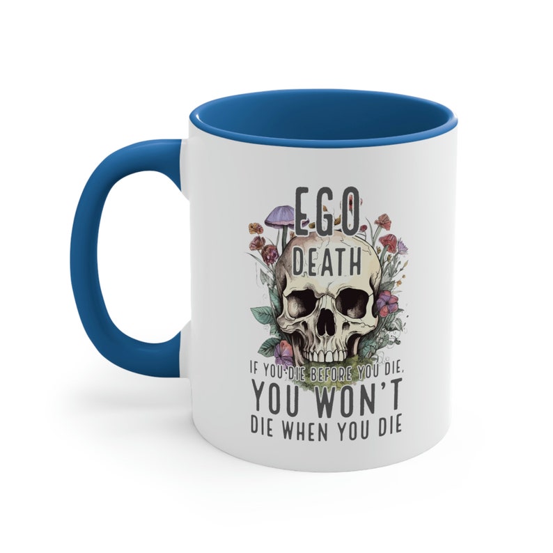 Ego Death Becher, spiritueller Becher, magischer Pilz Becher, Geschenk für Hippie, Pilzliebhaber Becher, Cottagecore Becher, psychedelischer Becher, Hippie Becher Bild 2