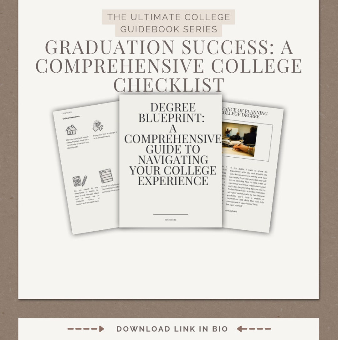 A Comprehensive Guide to Navigating Your College Experience - Etsy