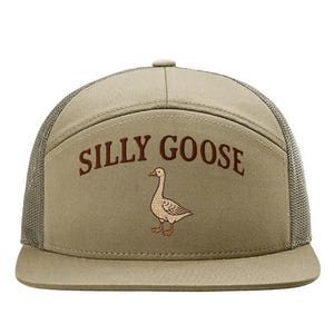 Silly Goose Club Cap – Embroidered Goose Trucker Hat, Unisex Outdoor Style, Quirky Gift Idea